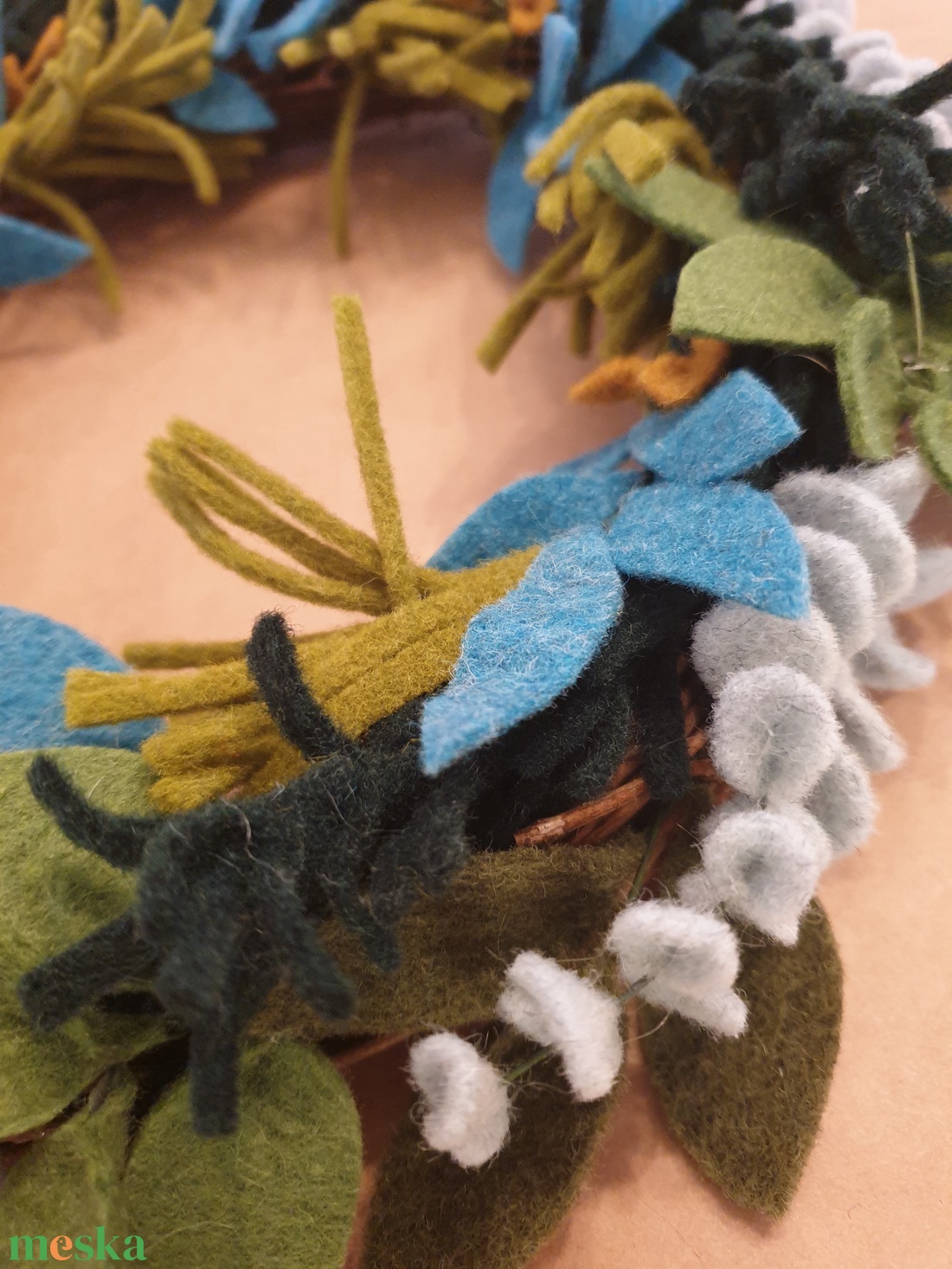 Örökzöld kopogtató - otthon & életmód - dekoráció - ajtó- és ablak dekoráció - ajtódísz & kopogtató - Meska.hu