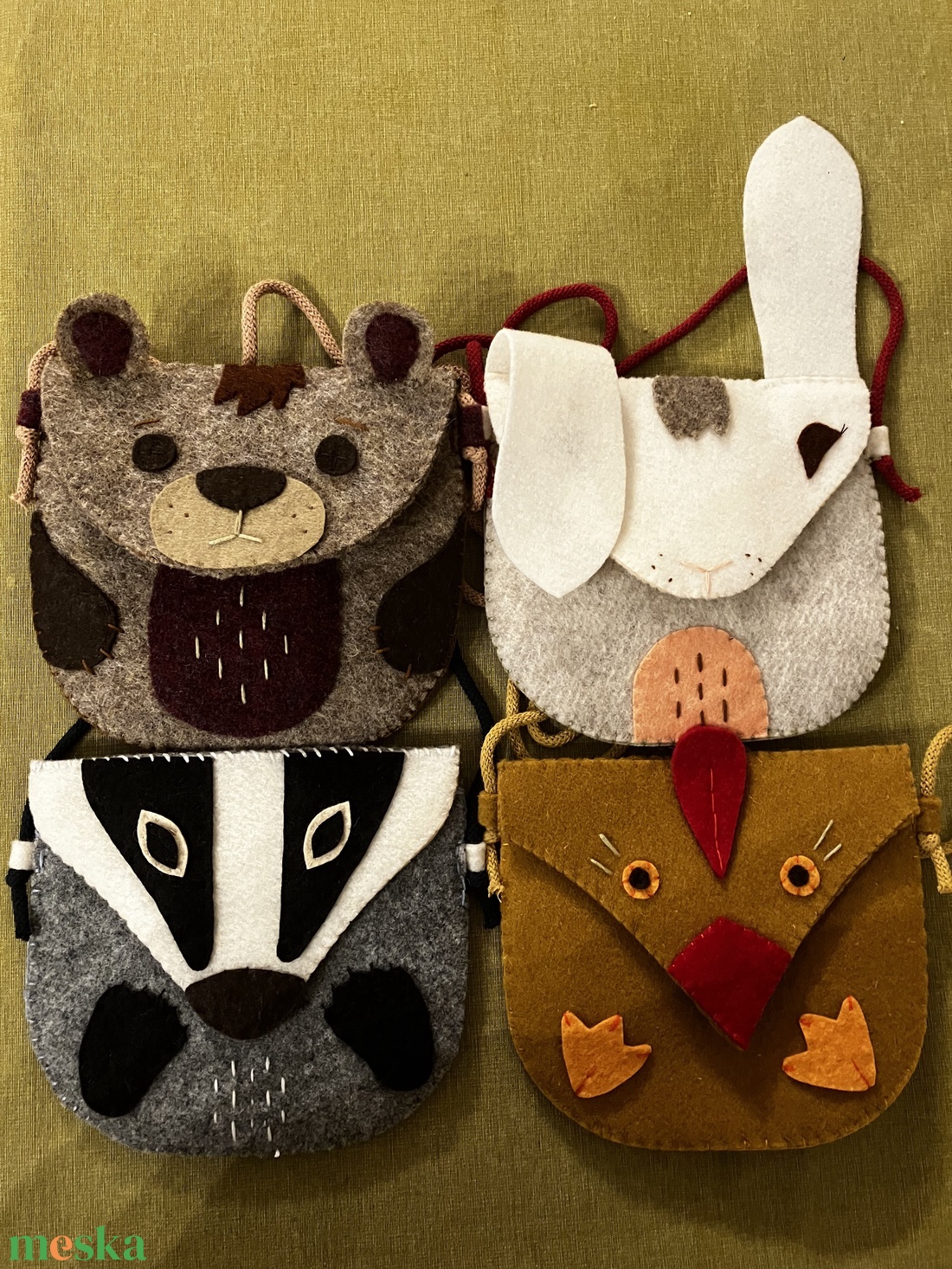 Gyermek kistáska - borz - táska & tok - kézitáska & válltáska - vállon átvethető táska - Meska.hu