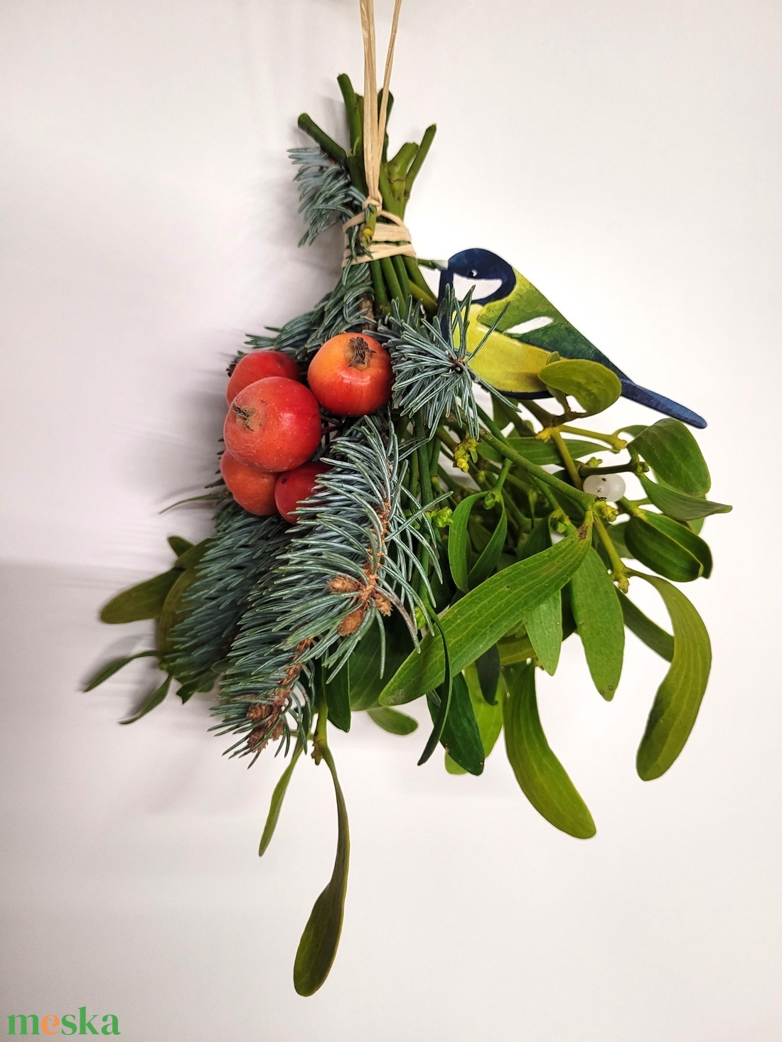 Madár dekoráció 3 db/szett, kézzel festett, csipesszel rögzíthető - otthon & életmód - virágdekoráció - virágdíszítő kellékek - Meska.hu