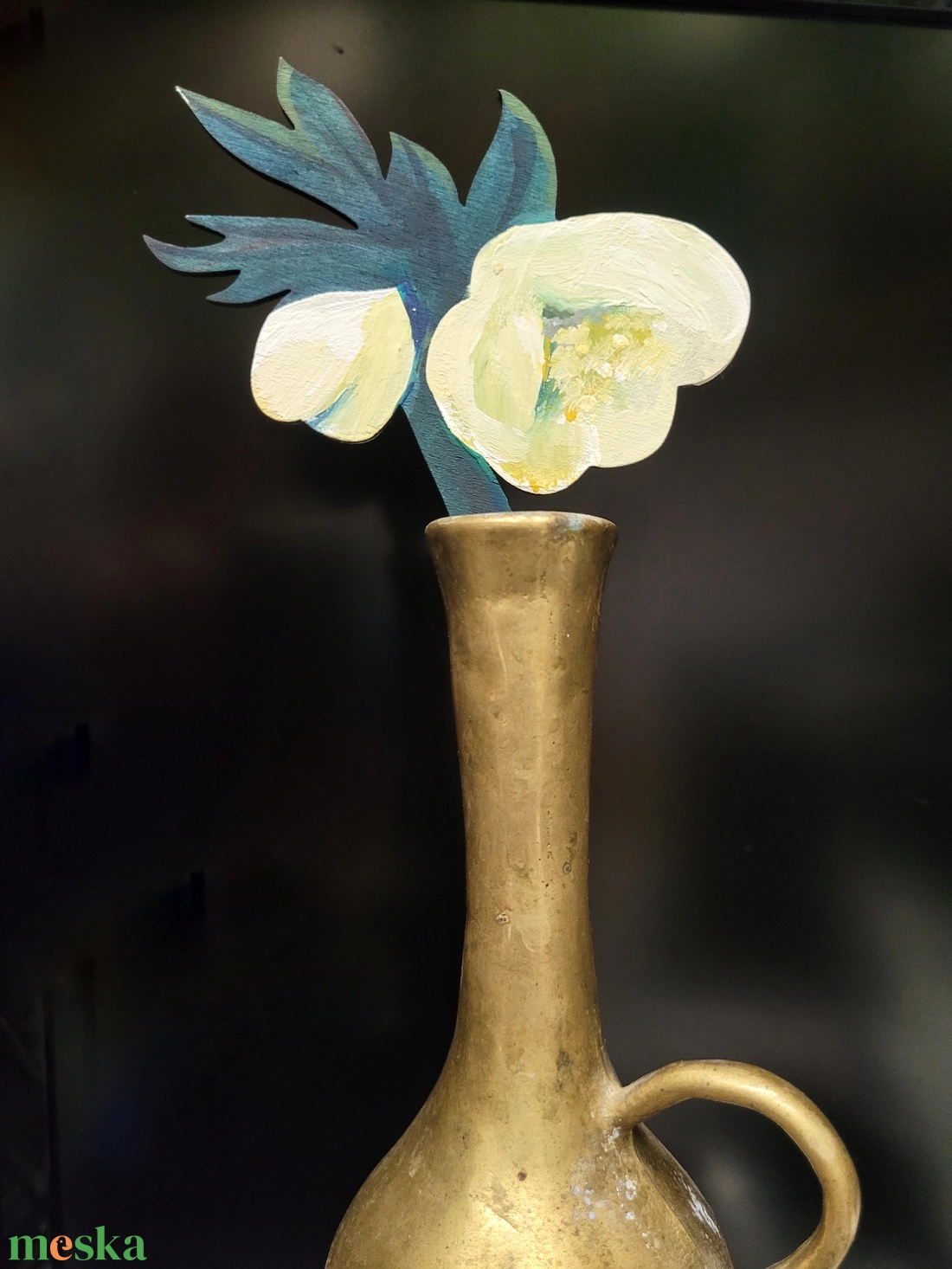 Kézzel festett tartós virág dekoráció - alternatíva művirágra - otthon & életmód - dekoráció - Meska.hu