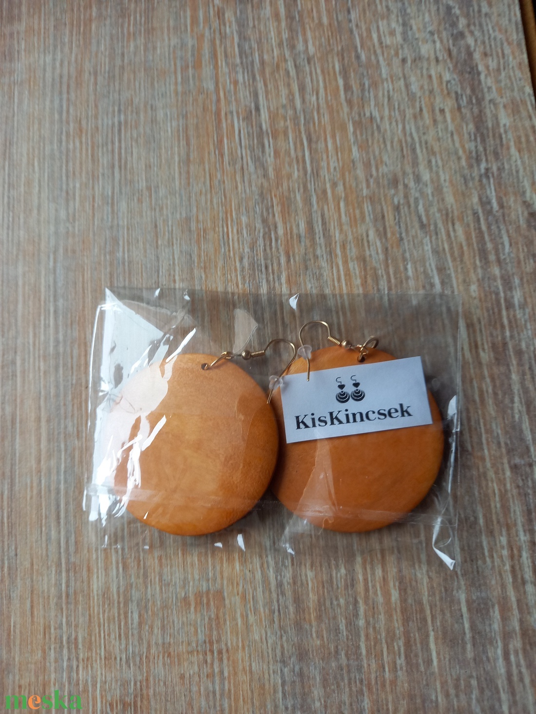 Fa korong alakú fülbevaló pár 5 cm - ékszer - fülbevaló - karika fülbevaló - Meska.hu Fa korong alakú fülbevaló pár 5 cm - ékszer - fülbevaló - karika fülbevaló - Meska.hu