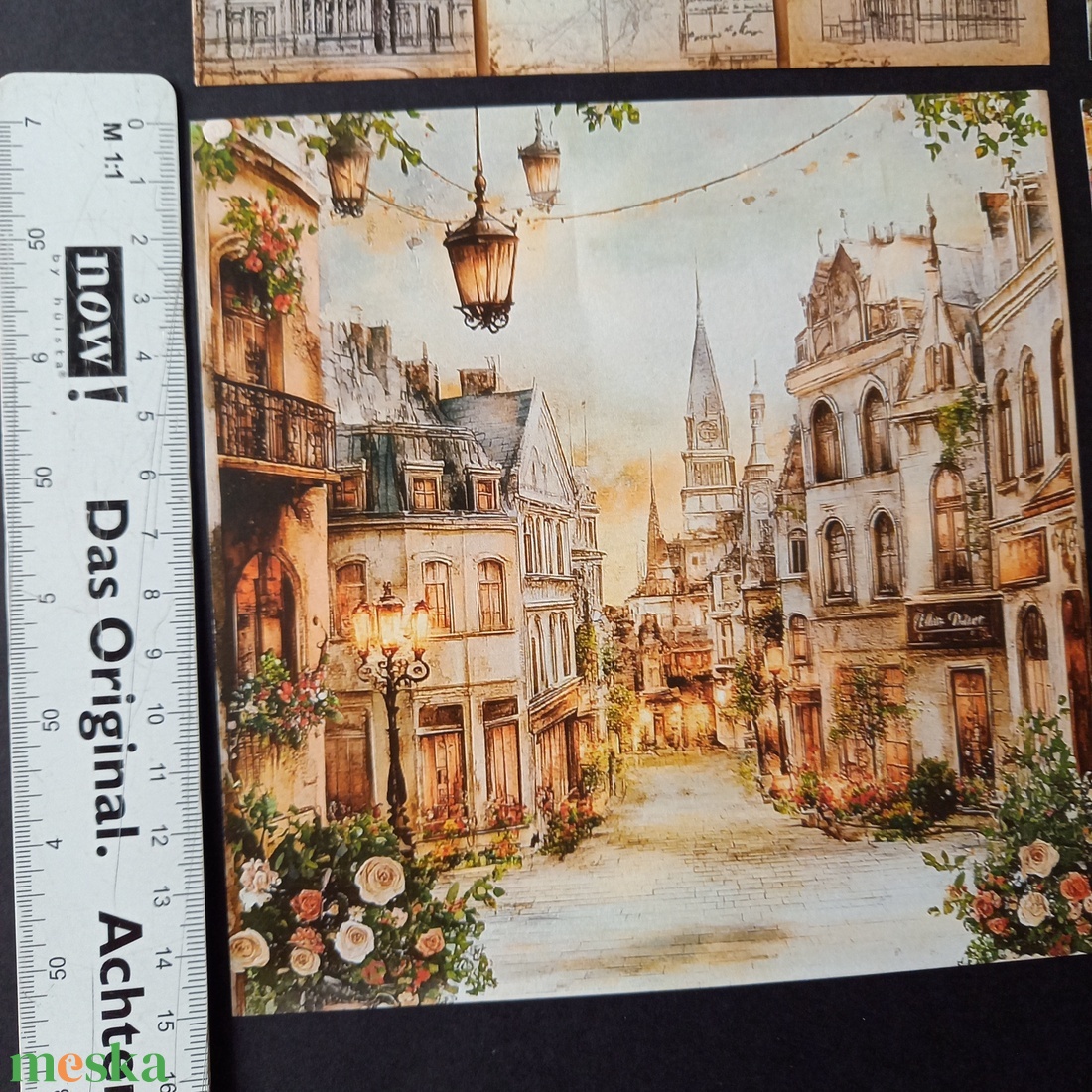 Scrapbook díszítő alapanyag 6 db 15x15 cm - kellékek & szerszámok - dekorációs kellékek - egyéb kellékek - Meska.hu