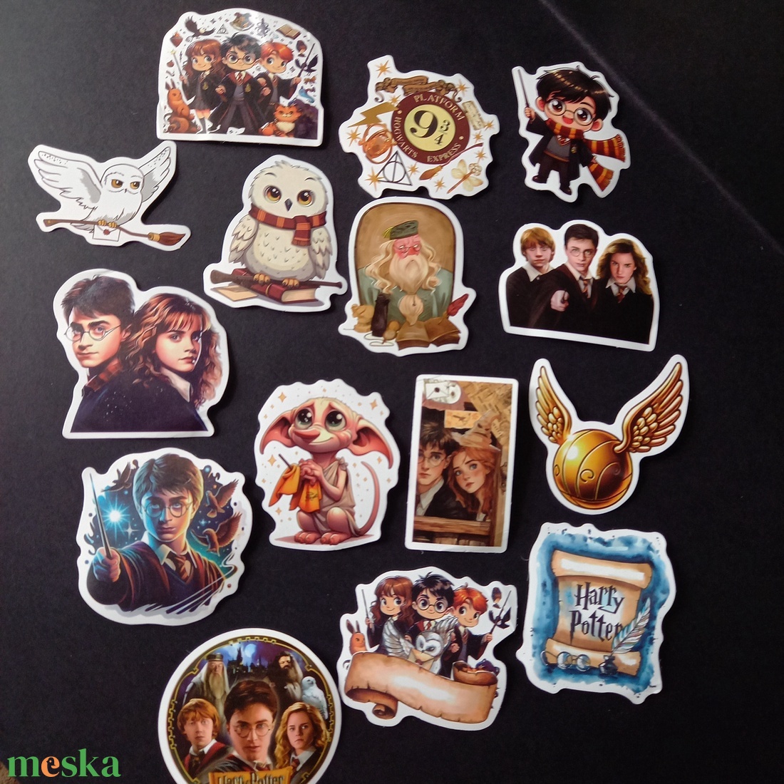 Harry Potter mintájú matrica csomag dekoráláshoz  - kellékek & szerszámok - dekorációs kellékek - matricaív - Meska.hu