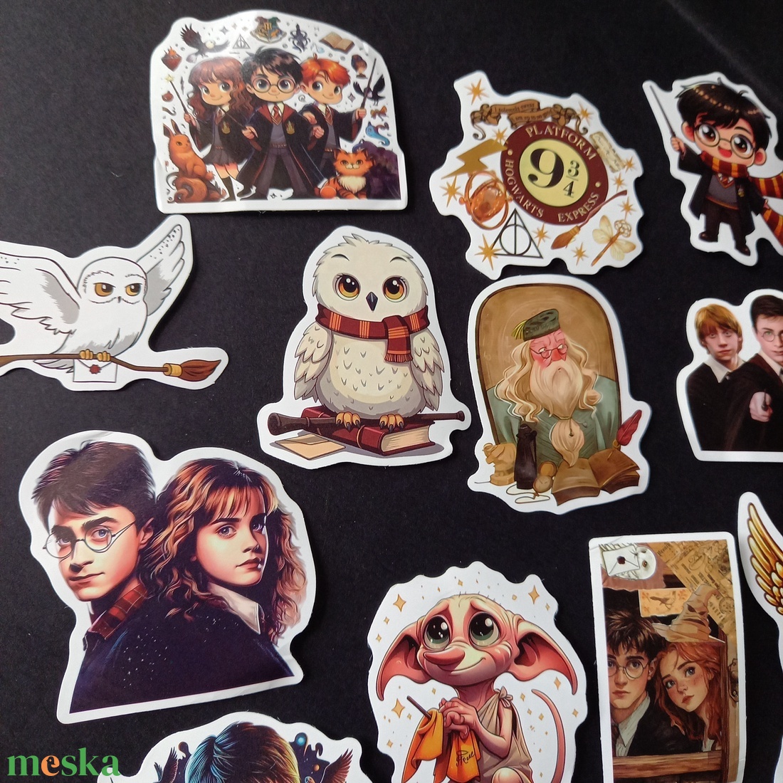 Harry Potter mintájú matrica csomag dekoráláshoz  - kellékek & szerszámok - dekorációs kellékek - matricaív - Meska.hu