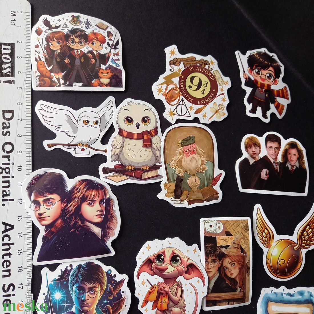 Harry Potter mintájú matrica csomag dekoráláshoz  - kellékek & szerszámok - dekorációs kellékek - matricaív - Meska.hu
