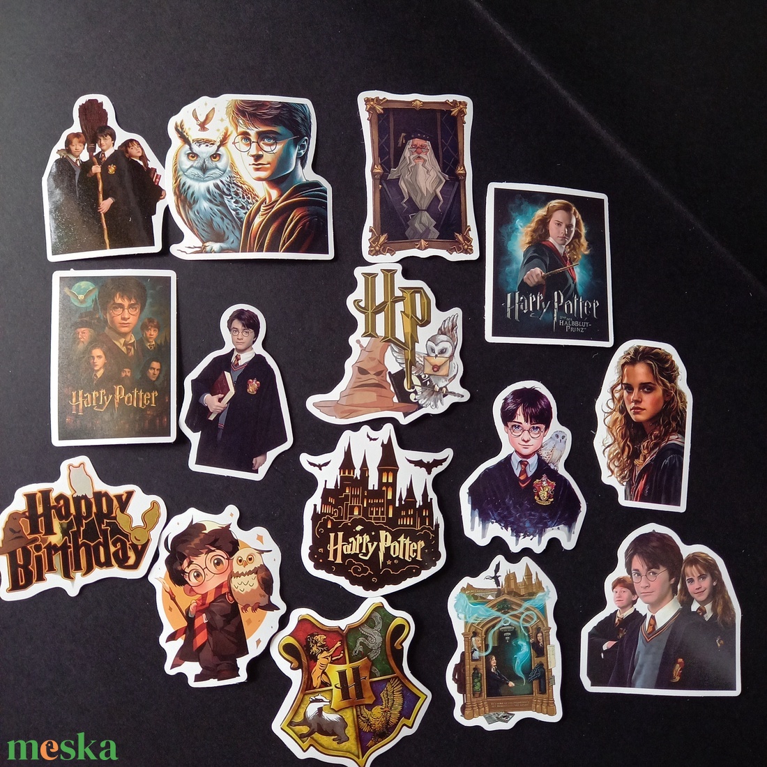 Harry Potter mintájú matrica csomag dekoráláshoz  - kellékek & szerszámok - dekorációs kellékek - matricaív - Meska.hu