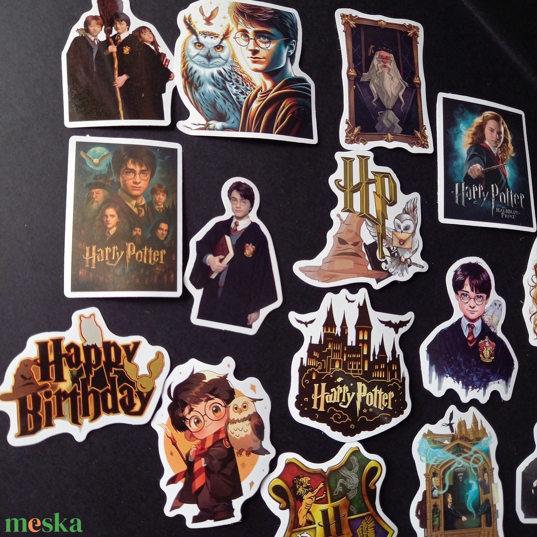 Harry Potter mintájú matrica csomag dekoráláshoz  - kellékek & szerszámok - dekorációs kellékek - matricaív - Meska.hu