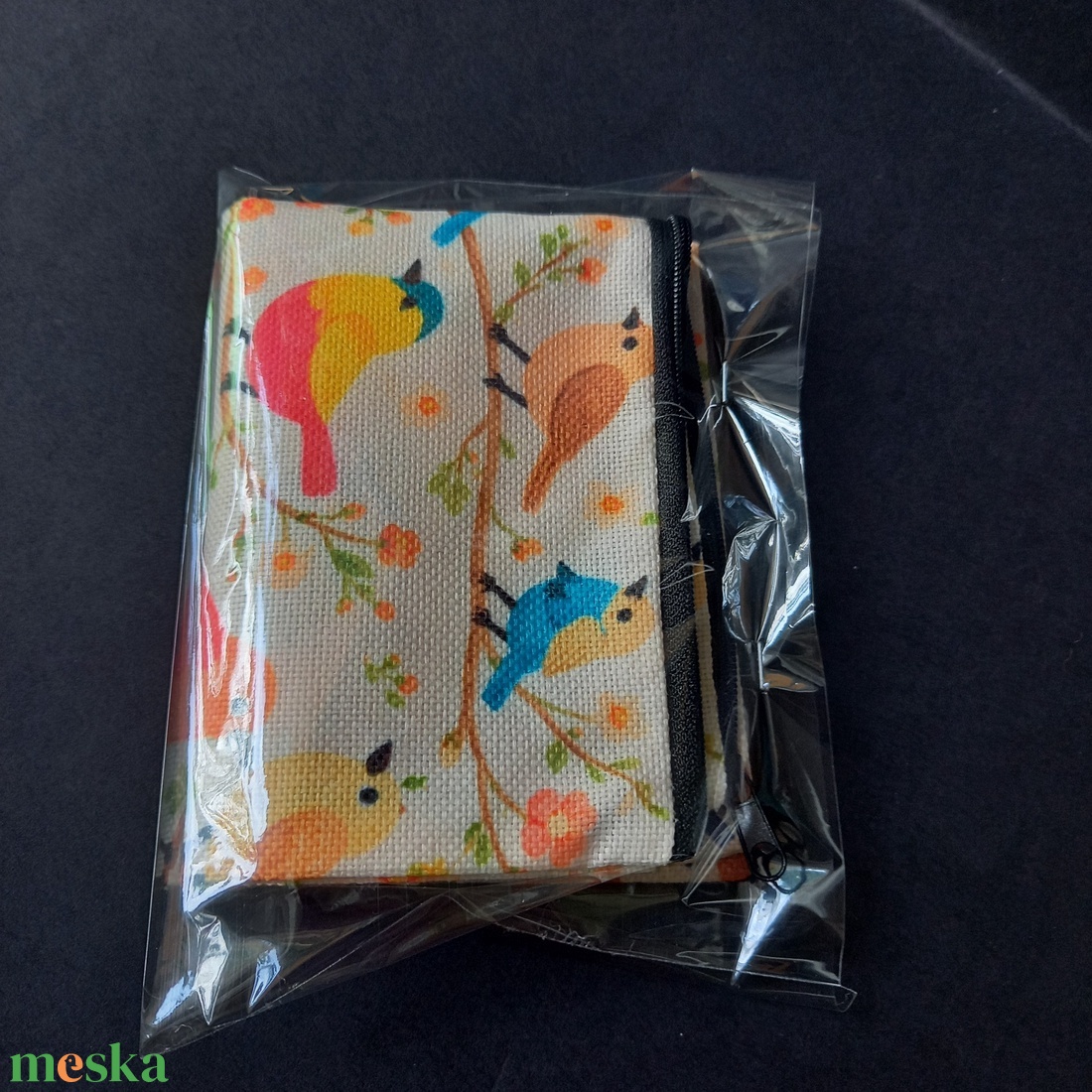 Madaras mintájú cipzáras neszesszer, tolltartó, sminktáska, kozmetikai táska, pipere táska 25x19 cm - táska & tok - neszesszer - Meska.hu