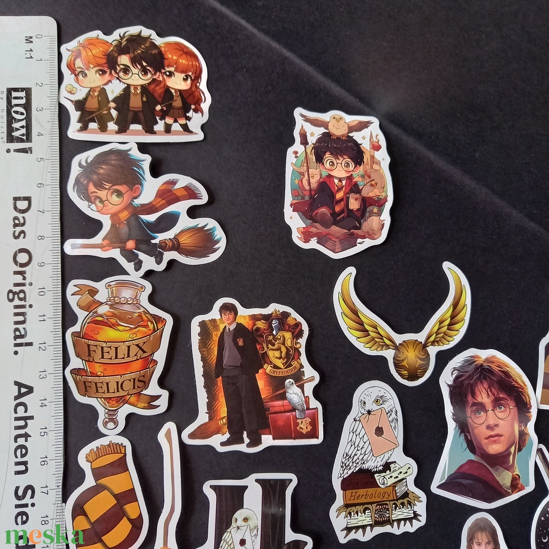 Harry Potter mintájú matrica csomag dekoráláshoz  - kellékek & szerszámok - dekorációs kellékek - matricaív - Meska.hu