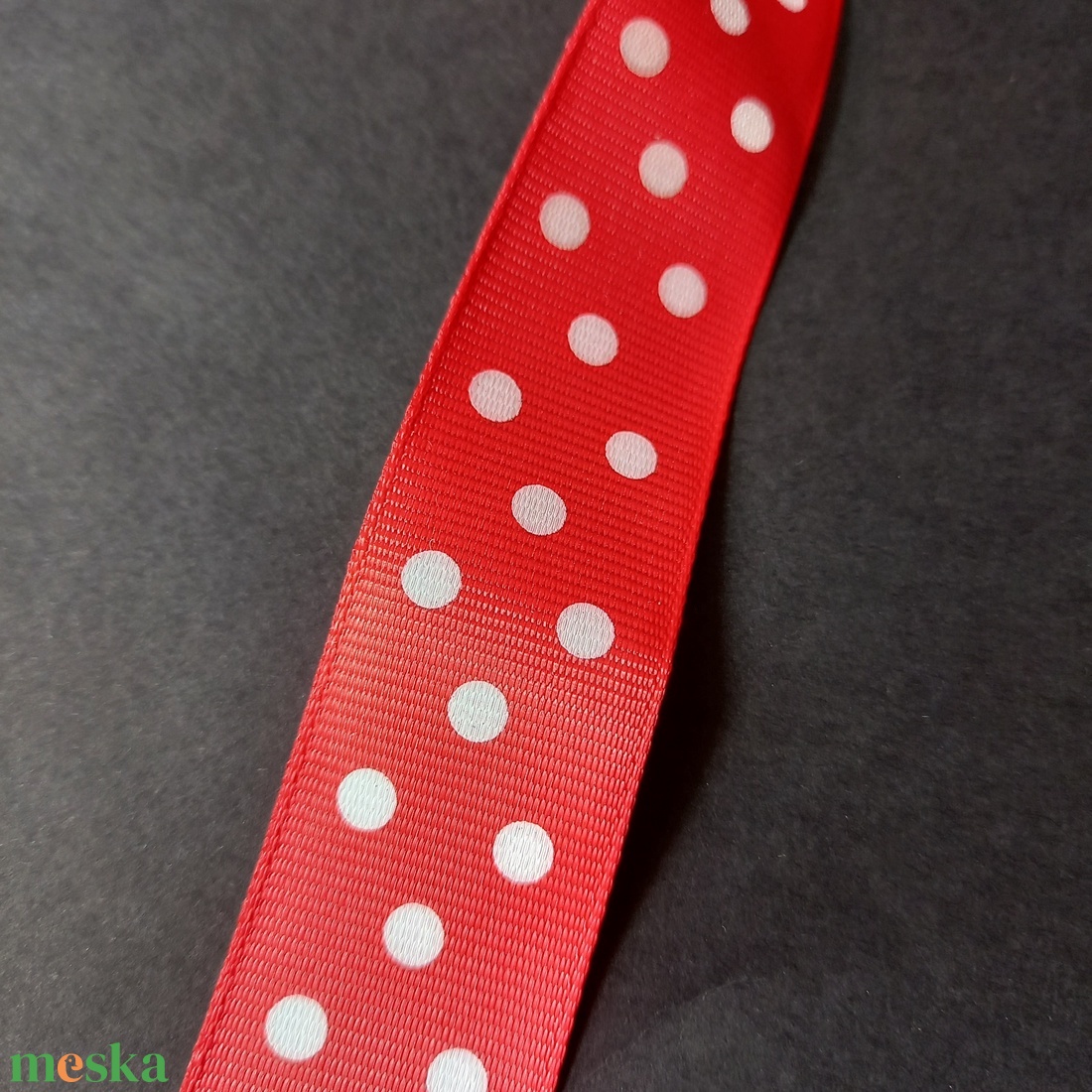 Pöttyös textil szalag dekoráláshoz  - kellékek & szerszámok - rövidáru - szalag, pánt - textilszalag - Meska.hu