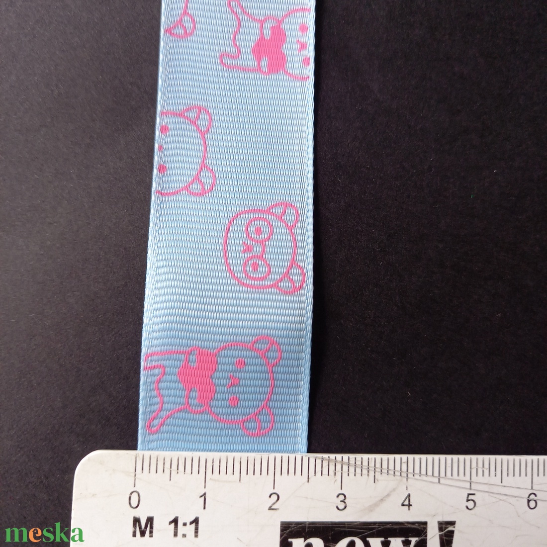 Macis mintájú textil szalag dekoráláshoz  - kellékek & szerszámok - rövidáru - szalag, pánt - textilszalag - Meska.hu