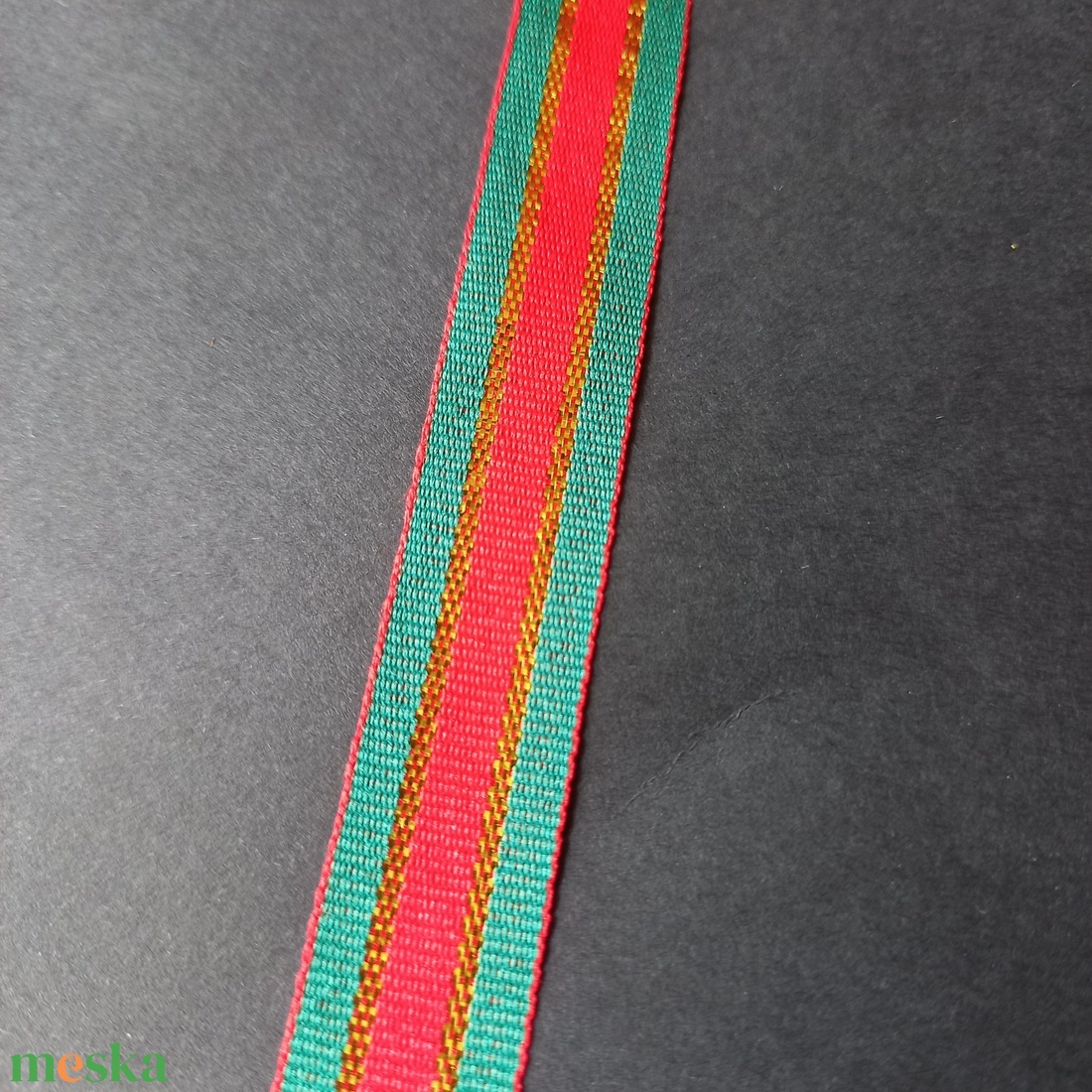Csíkos mintájú textil szalag dekoráláshoz  - kellékek & szerszámok - rövidáru - szalag, pánt - textilszalag - Meska.hu