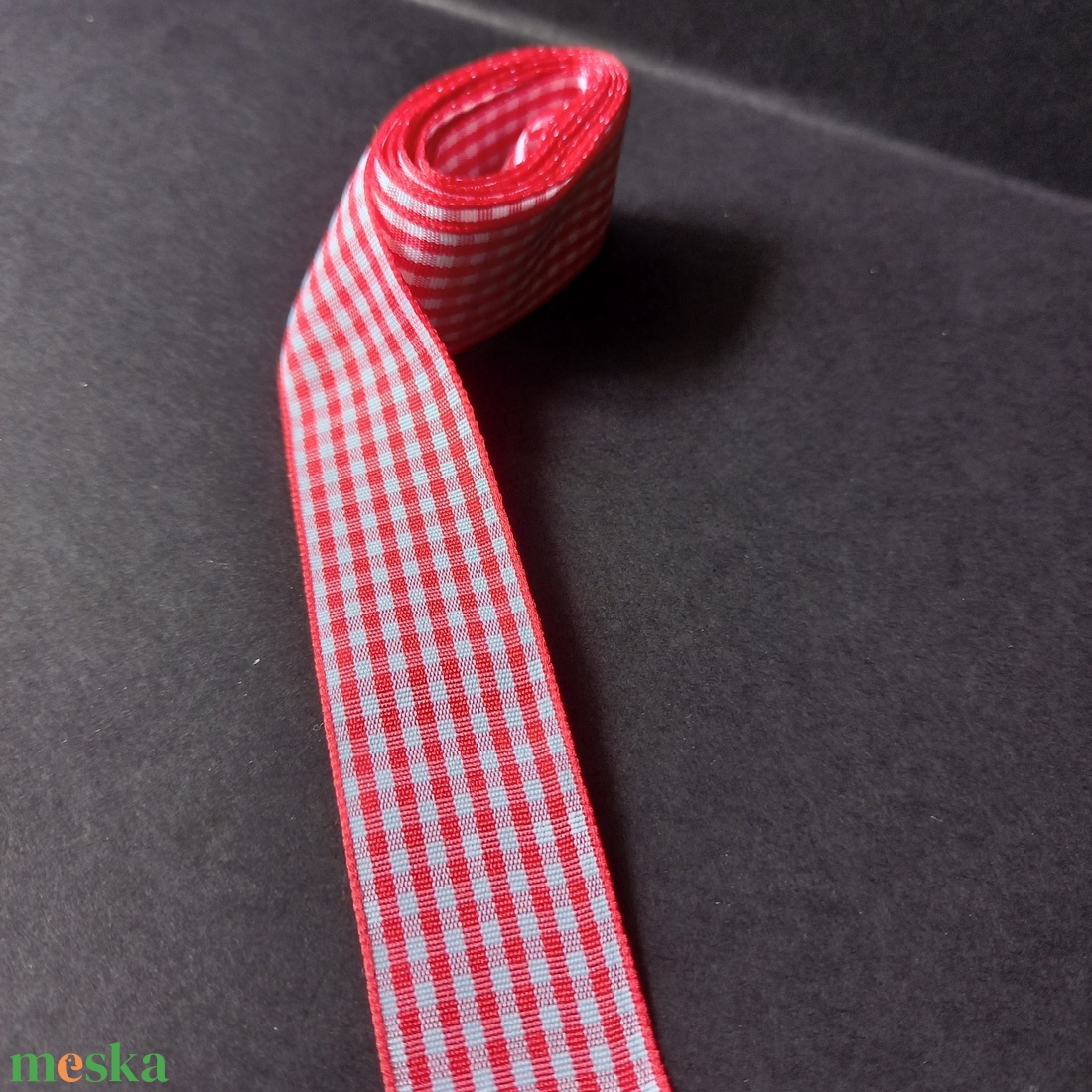 Kockas mintájú textil szalag dekoráláshoz  - kellékek & szerszámok - rövidáru - szalag, pánt - textilszalag - Meska.hu