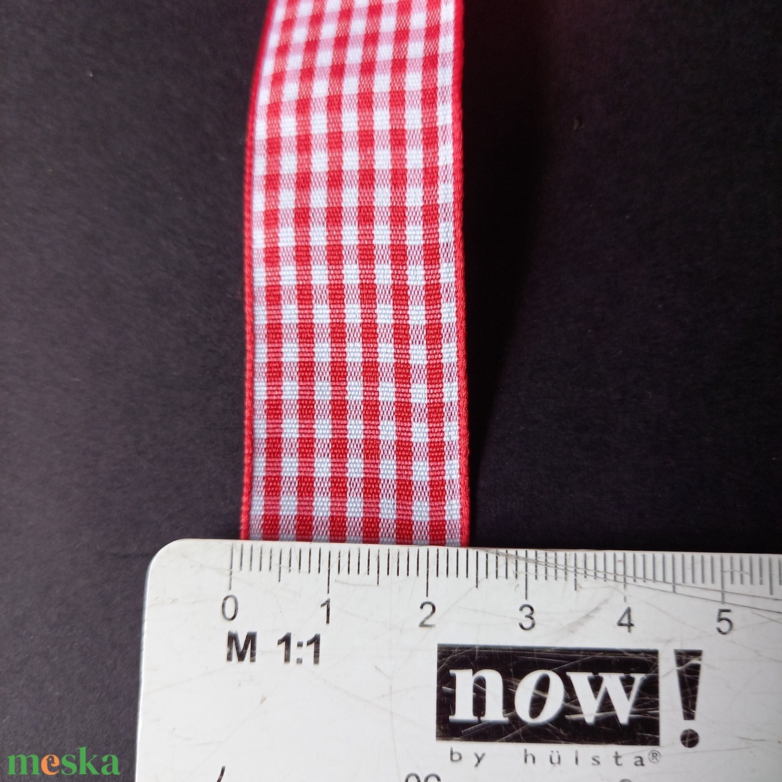 Kockas mintájú textil szalag dekoráláshoz  - kellékek & szerszámok - rövidáru - szalag, pánt - textilszalag - Meska.hu