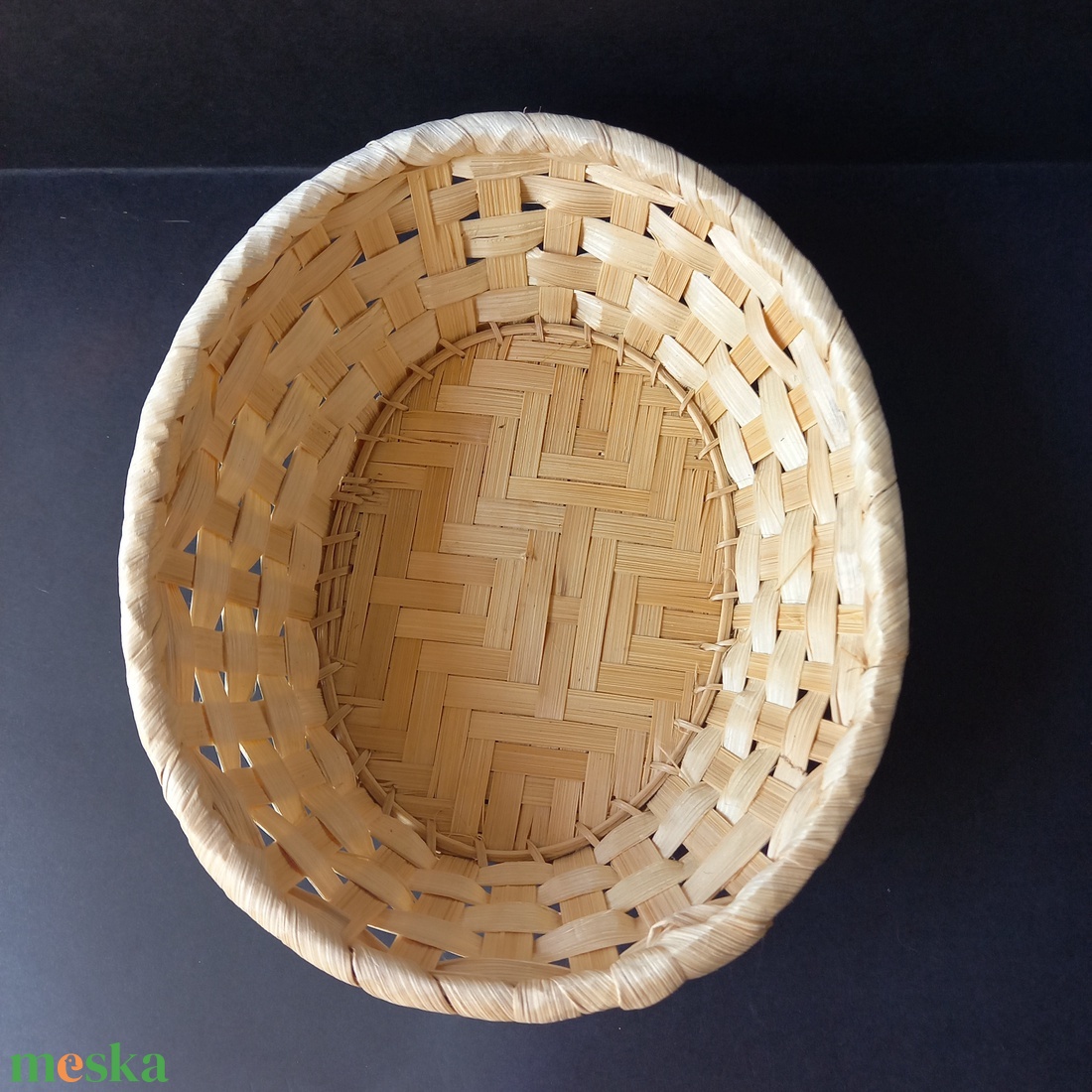 20,5x17x7,5 cm ovális formájú kosárka dekoráláshoz  - kellékek & szerszámok - hobby fa alapanyag - egyéb fatermék - Meska.hu