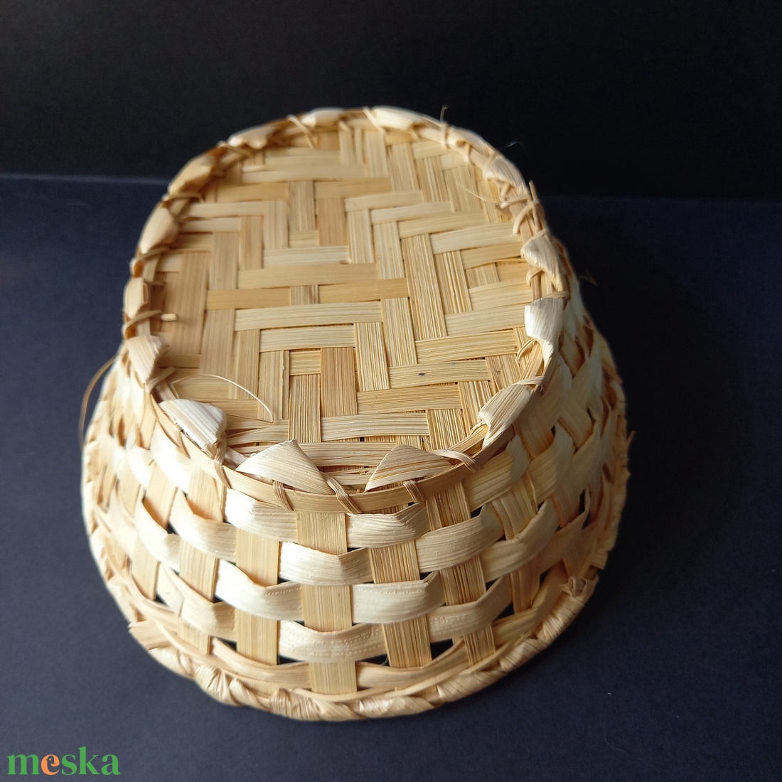 20,5x17x7,5 cm ovális formájú kosárka dekoráláshoz  - kellékek & szerszámok - hobby fa alapanyag - egyéb fatermék - Meska.hu