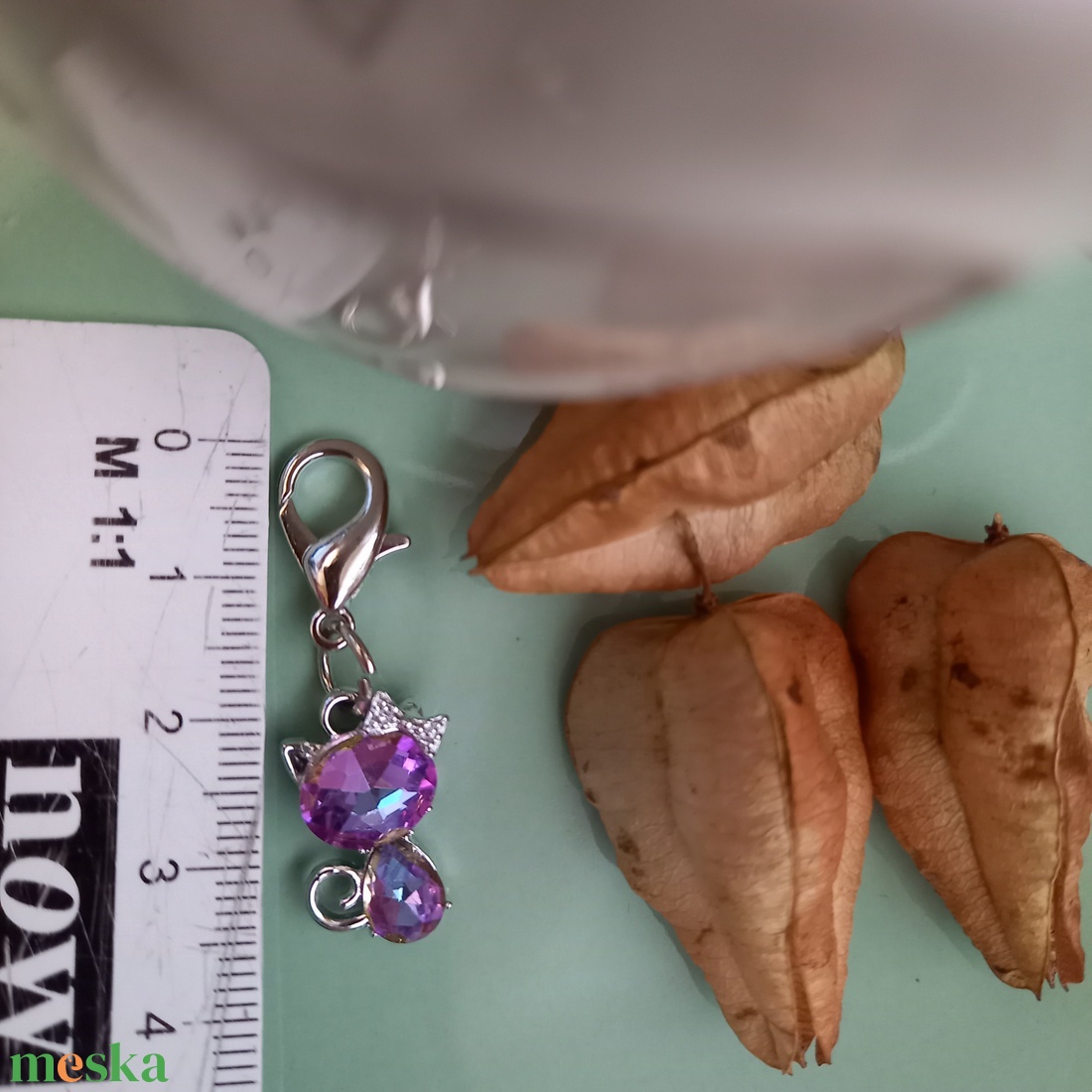 Strasszköves kulcstartó,  táskadísz, telefon dísz  - táska & tok - kulcstartó & táskadísz - táskaakasztó - Meska.hu
