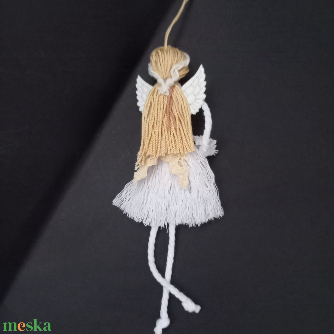 Angyal, angyalka 18 cm - karácsony - karácsonyi lakásdekoráció - karácsonyfadíszek - Meska.hu