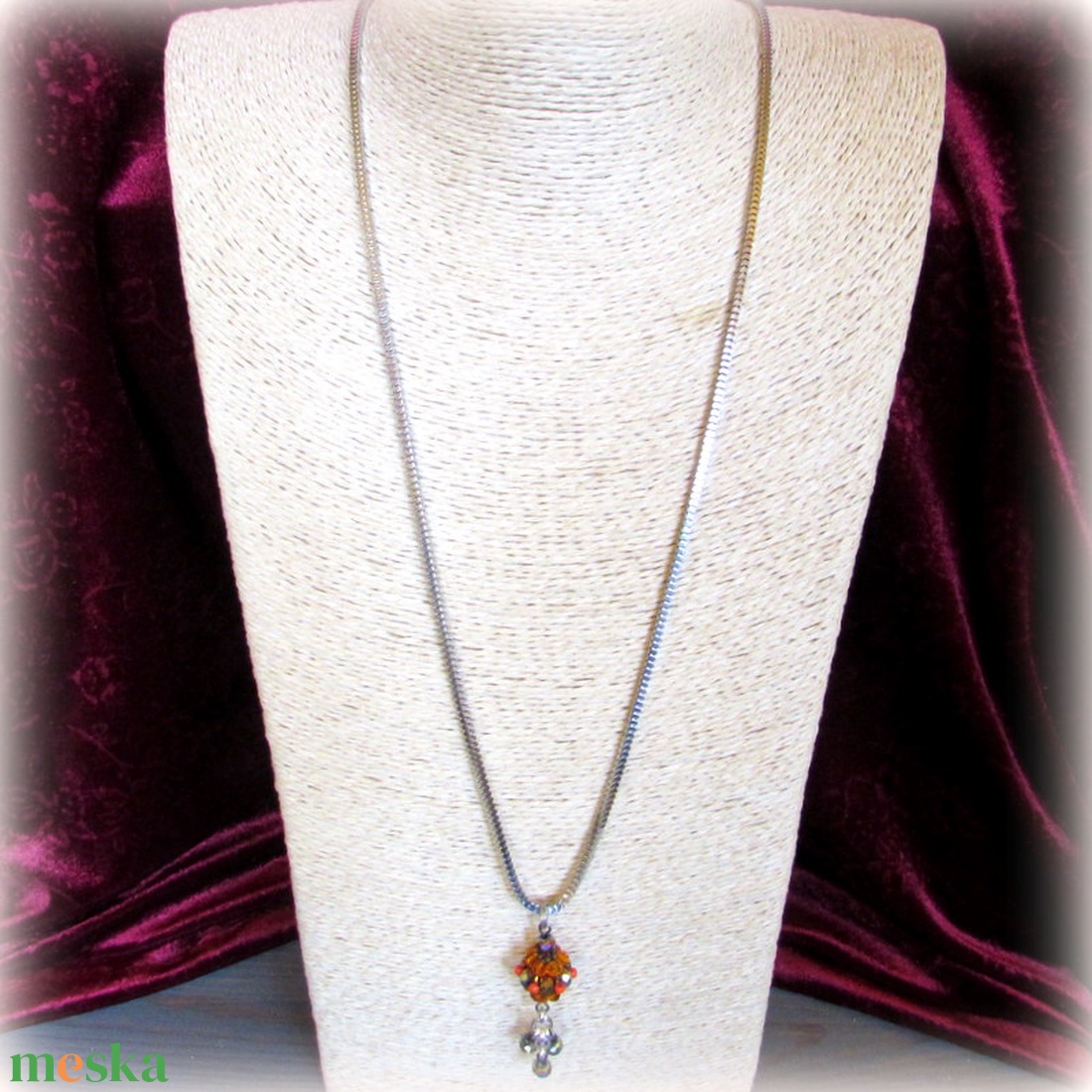 Narancsvidék - szett AKCIÓ! - ékszer - karkötő - széles karkötő - Meska.hu