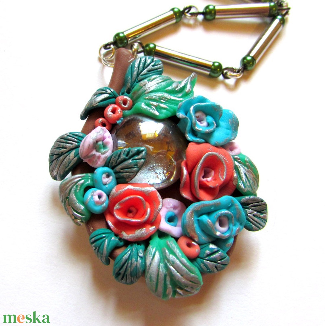 AKCIÓ! Gülbahar kertje - nyaklánc - ékszer - nyaklánc - medálos nyaklánc - Meska.hu