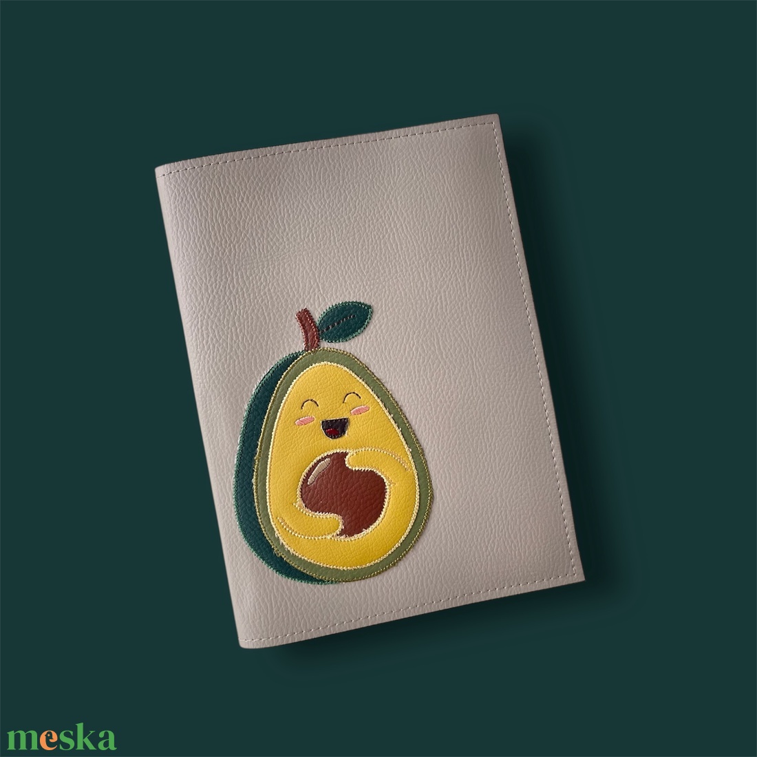 Boldog avokádó mintás várandósgondozási könyv tok - táska & tok - pénztárca & más tok - kártyatartó & irattartó - Meska.hu