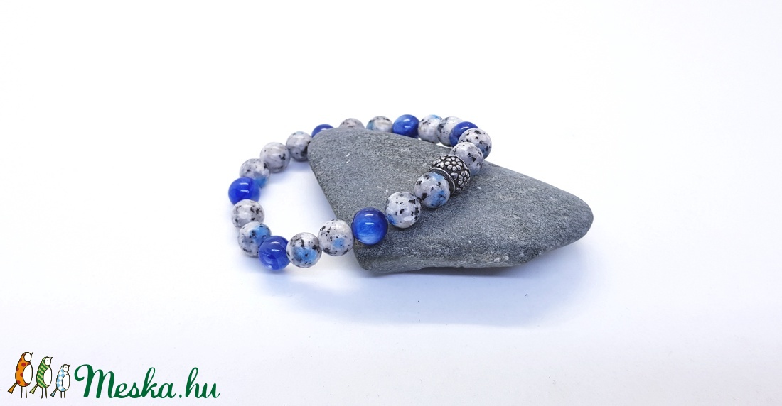 Gleccserek - K2 ásvány, kianit ásványkarkötő -  - Meska.hu