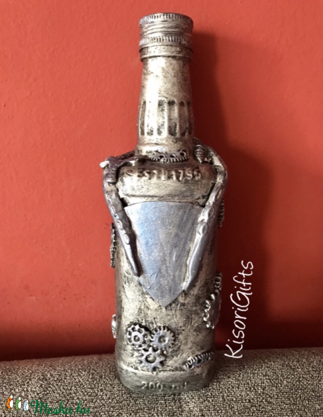Octopus steampunk mini whiskey-s üveg - - Meska.hu Octopus steampunk mini whiskey-s üveg - - Meska.hu