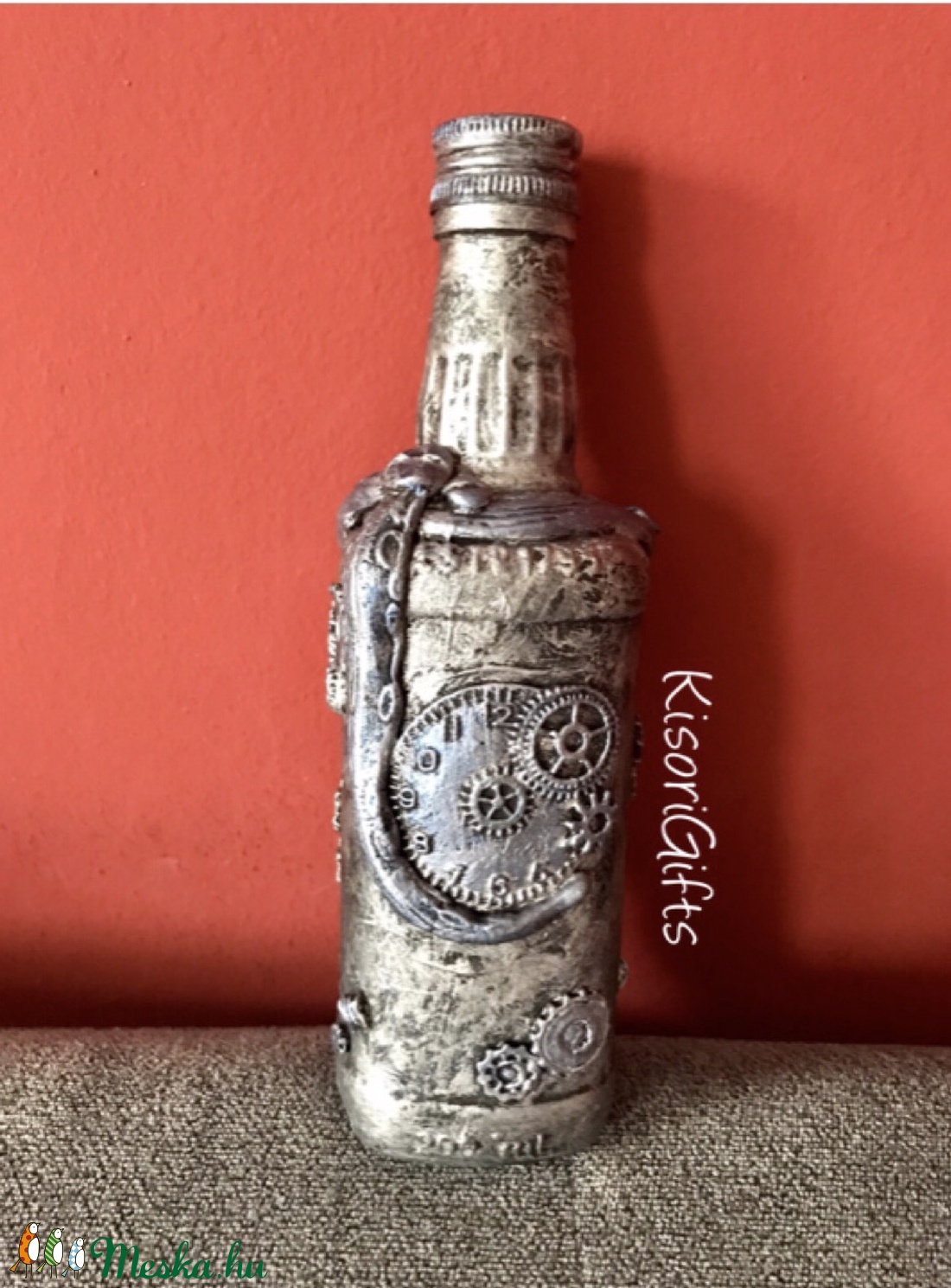 Octopus steampunk mini whiskey-s üveg - - Meska.hu Octopus steampunk mini whiskey-s üveg - - Meska.hu