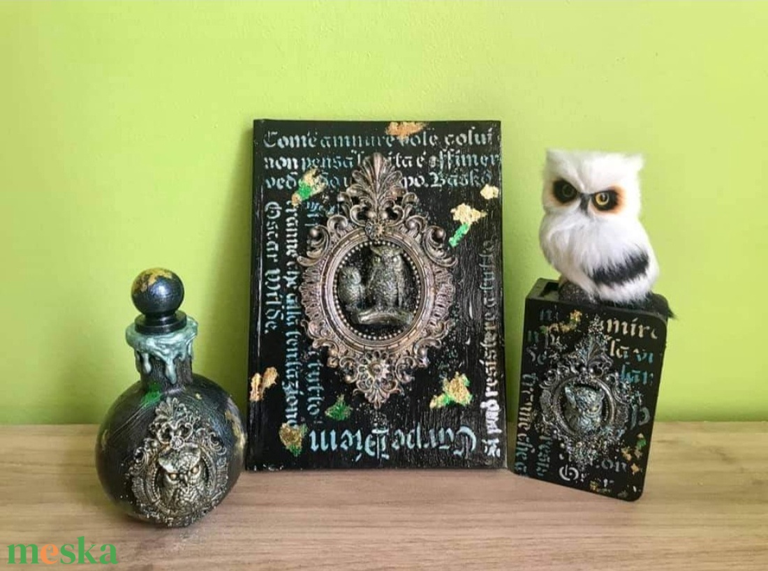 Mágikus baglyos fantasy szett - otthon & életmód - dekoráció - dísztárgy - Meska.hu Mágikus baglyos fantasy szett - otthon & életmód - dekoráció - dísztárgy - Meska.hu