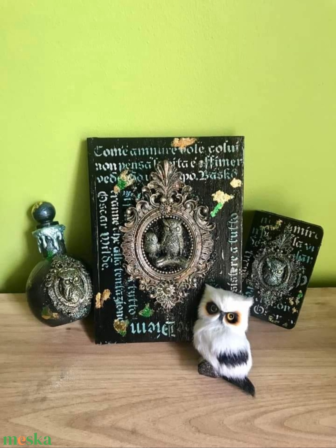 Mágikus baglyos fantasy szett - otthon & életmód - dekoráció - dísztárgy - Meska.hu Mágikus baglyos fantasy szett - otthon & életmód - dekoráció - dísztárgy - Meska.hu