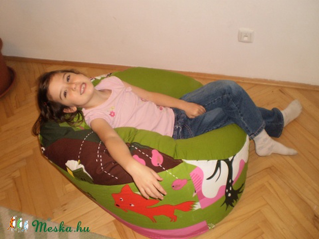 Rókás babzsák-kanapé ovisoknak -  - Meska.hu