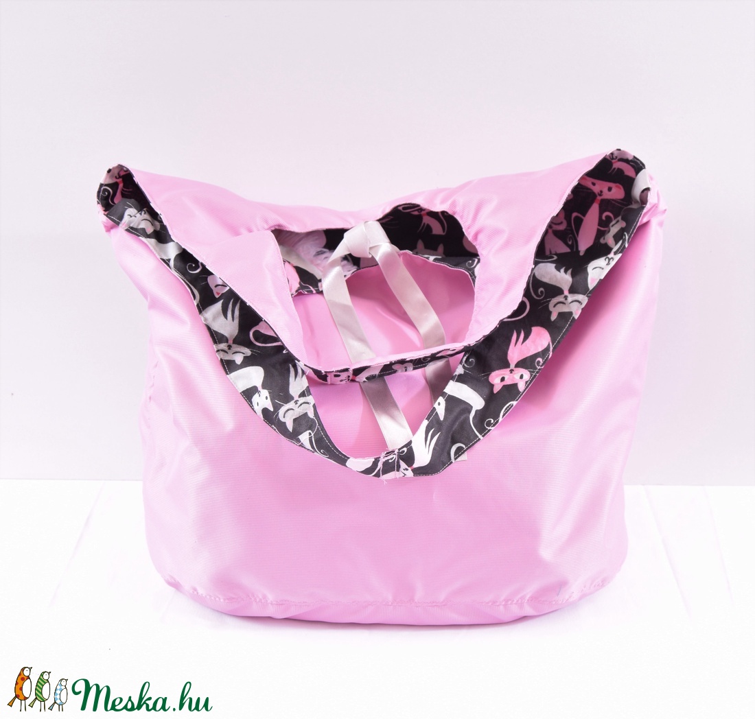 Milla táska- rózsaszín cica -  - Meska.hu