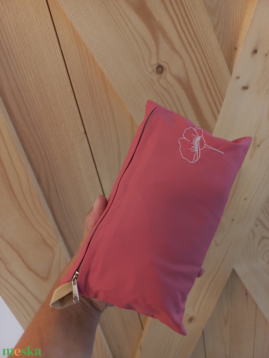 Poppy összecsukható bevásárlótáska / lazac pöttyös - táska & tok - bevásárlás & shopper táska - shopper, textiltáska, szatyor - Meska.hu