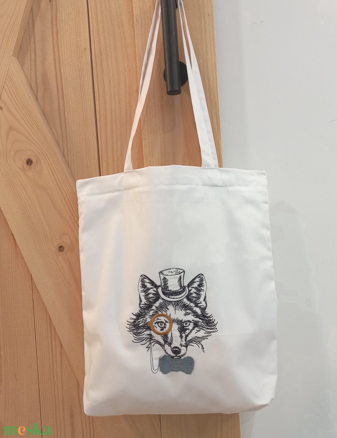 Hímzett vászontáska / Róka Úr - táska & tok - bevásárlás & shopper táska - shopper, textiltáska, szatyor - Meska.hu Hímzett vászontáska / Róka Úr - táska & tok - bevásárlás & shopper táska - shopper, textiltáska, szatyor - Meska.hu