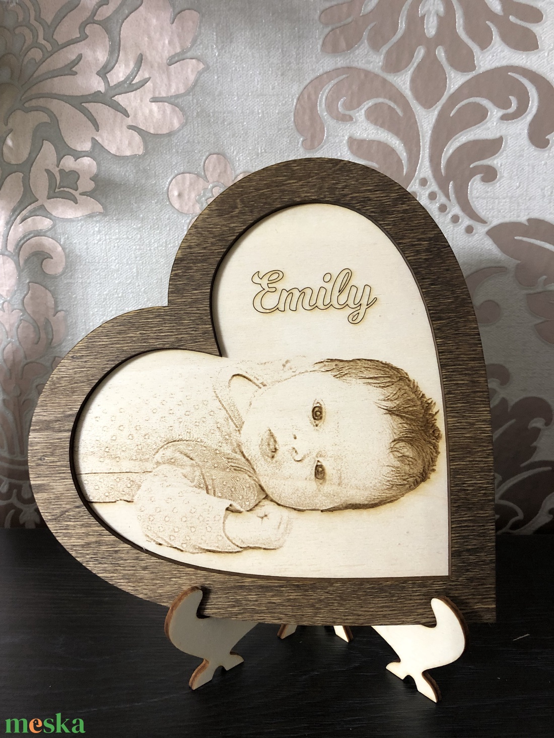 Fára gravírozott fotó, szív kerettel - esküvő - emlék & ajándék - album & fotóalbum - Meska.hu Fára gravírozott fotó, szív kerettel - esküvő - emlék & ajándék - album & fotóalbum - Meska.hu
