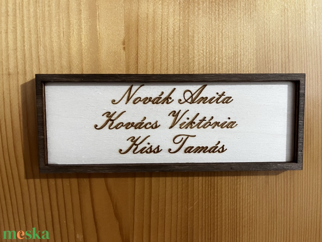 Névtábla ajtóra - otthon & életmód - ház & kert - névtábla - Meska.hu