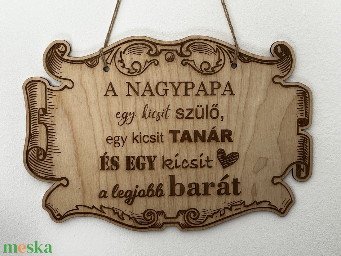 Gravírozott fa tábla Nagypapa idézettel - otthon & életmód - dekoráció - kép & falikép - táblakép - Meska.hu Gravírozott fa tábla Nagypapa idézettel - otthon & életmód - dekoráció - kép & falikép - táblakép - Meska.hu