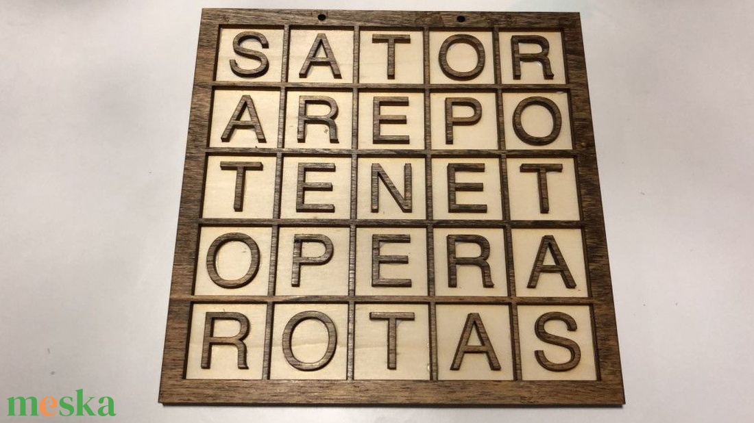 Fa Sator négyzet palindrom � ókori latin dekoráció - otthon & életmód - dekoráció - fali és függő dekoráció - falra akasztható dekor - Meska.hu