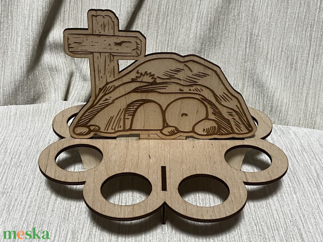 Húsvéti fa tojásállvány Üres sír motívummal � szakrális asztali dekoráció - otthon & életmód - dekoráció - húsvéti asztaldíszek - Meska.hu