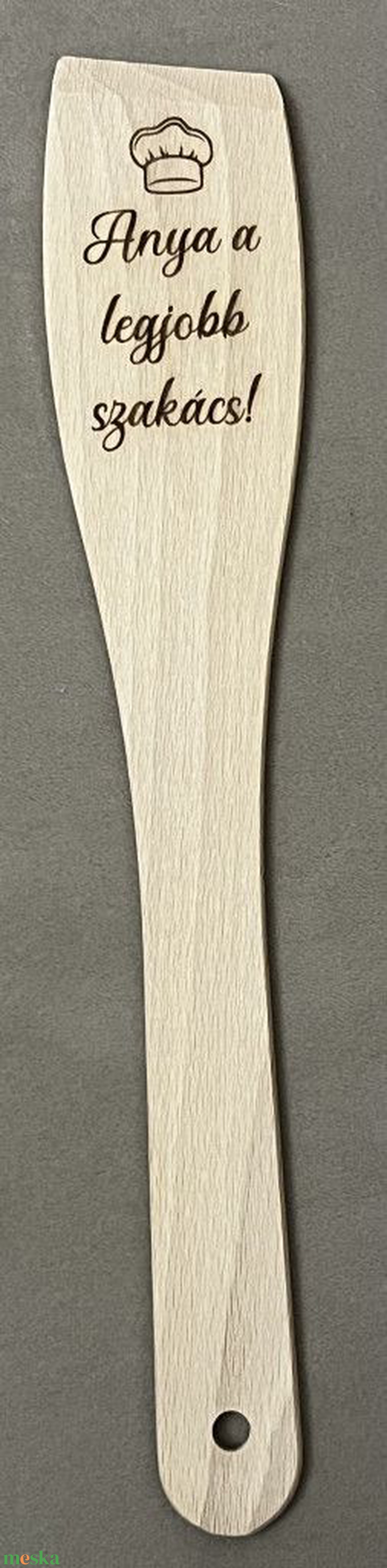 Gravírozott fa fakanál Anyák napjára � Anya a legjobb szakács felirattal - otthon & életmód - konyhafelszerelés, tálalás - sütés, főzés - fakanál & fakanáltartó - Meska.hu