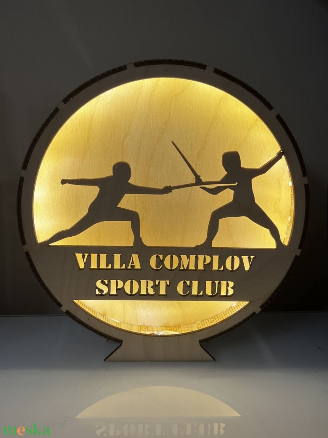 Vívó LED Asztali Lámpa és Hangulatfény � Egyedi Névvel, Egyesülettel vagy Szöveggel 3D Fa Világító Dekoráció - otthon & életmód - lámpa - asztali lámpa - Meska.hu