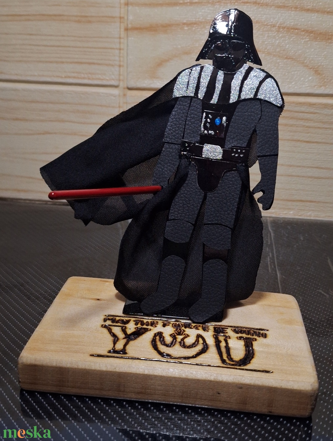 Darth Vader - Az erő legyen veled! Kézzel készített Star Wars figura  - kellékek & szerszámok - dekorációs kellékek - figurák - Meska.hu