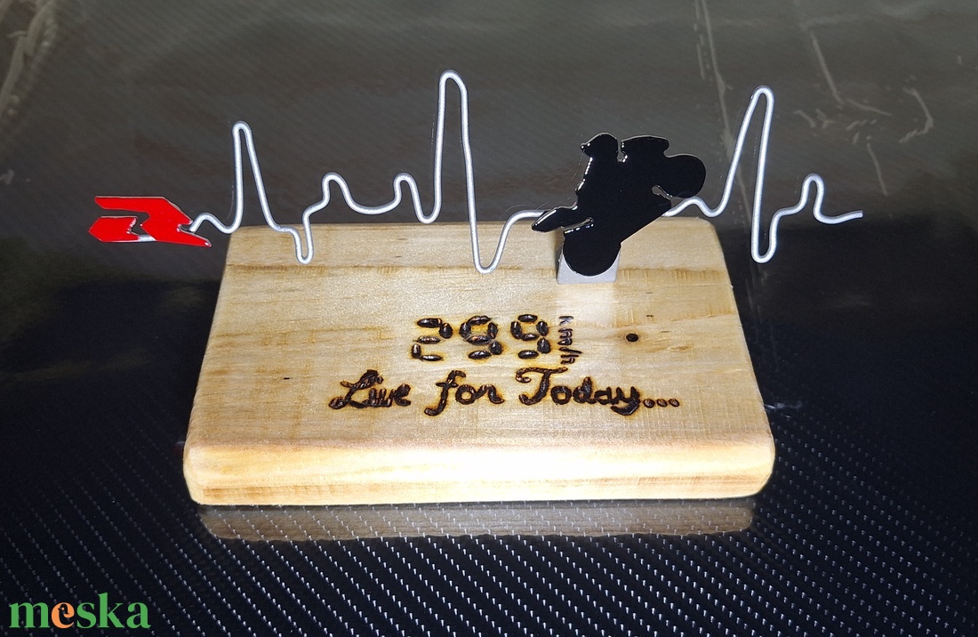 Motoros fa dísz  Live for Today GSX-R - otthon & életmód - motor - Meska.hu