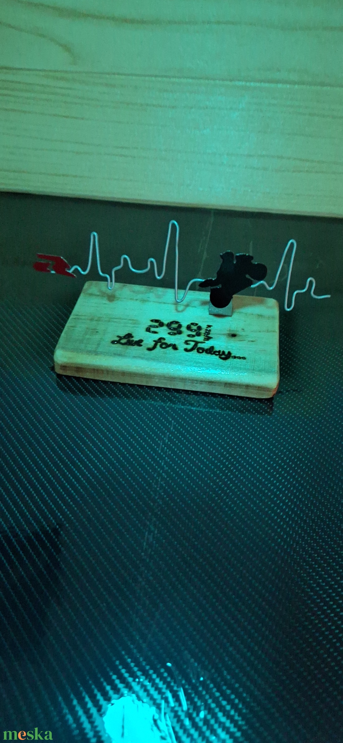 Motoros fa dísz  Live for Today GSX-R - otthon & életmód - motor - Meska.hu