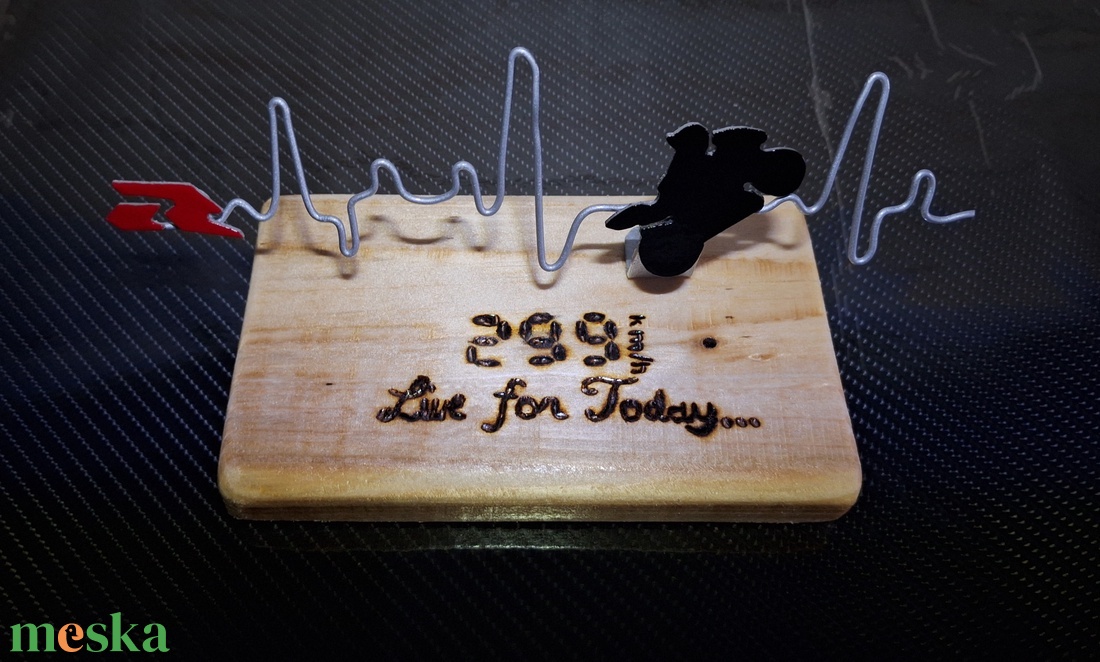 Motoros fa dísz  Live for Today GSX-R - otthon & életmód - motor - Meska.hu