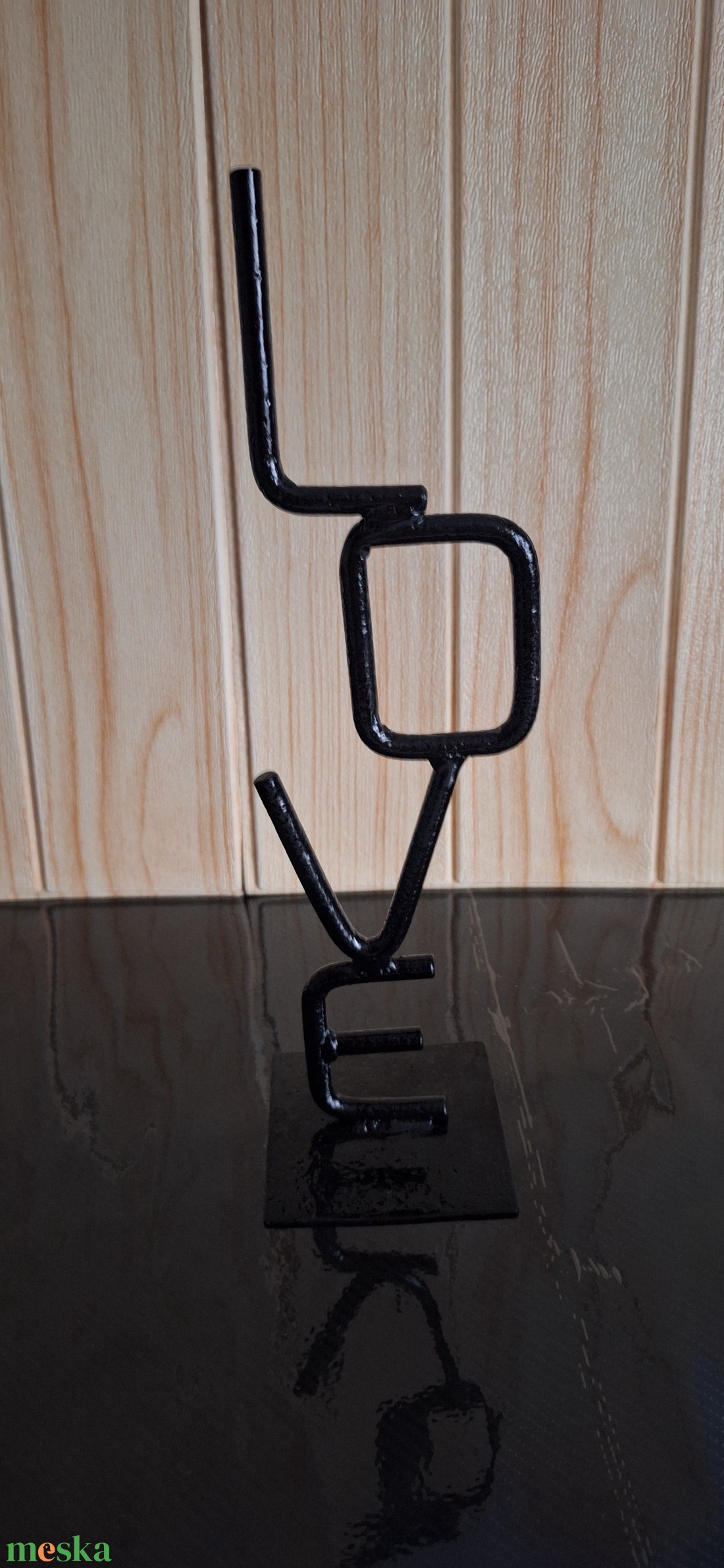 LOVE szobor  kézzel készült dísztárgy - művészet - szobor - fém - Meska.hu