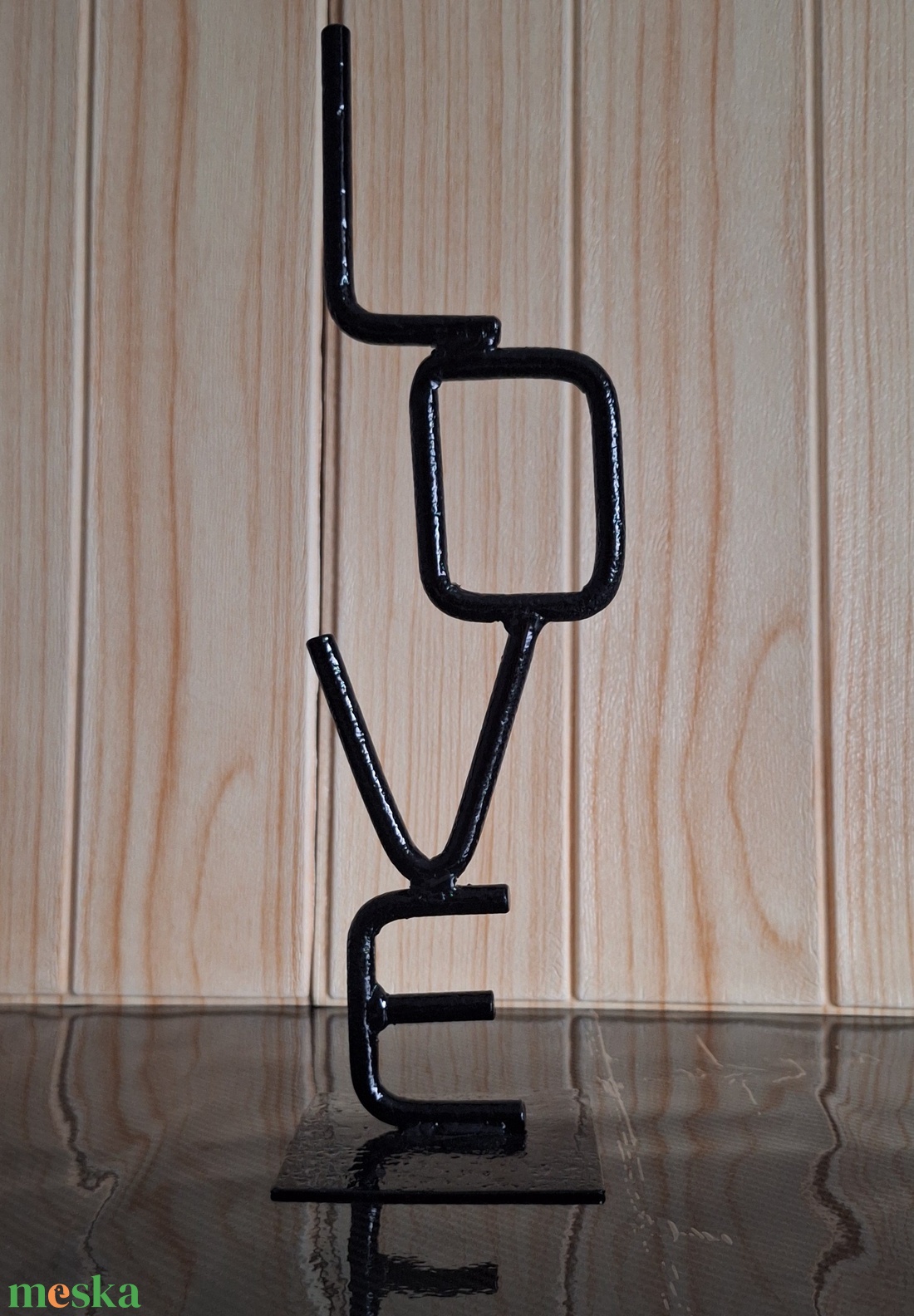 LOVE szobor  kézzel készült dísztárgy - művészet - szobor - fém - Meska.hu