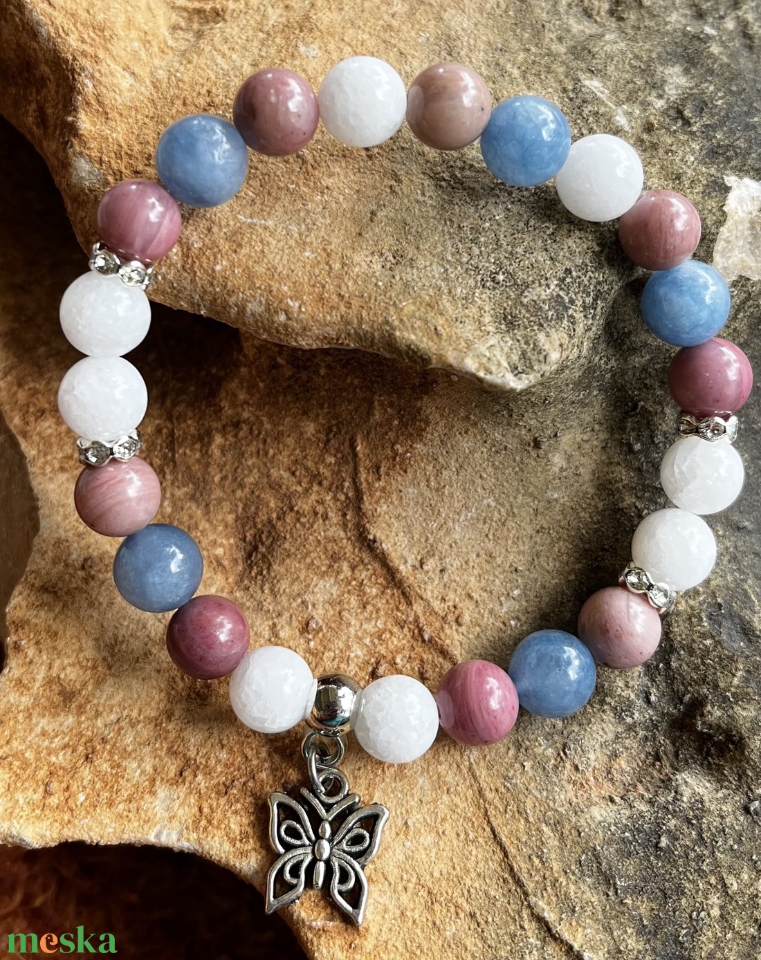 Ásvány karkötő - ékszer - karkötő - ásványkarkötő - Meska.hu