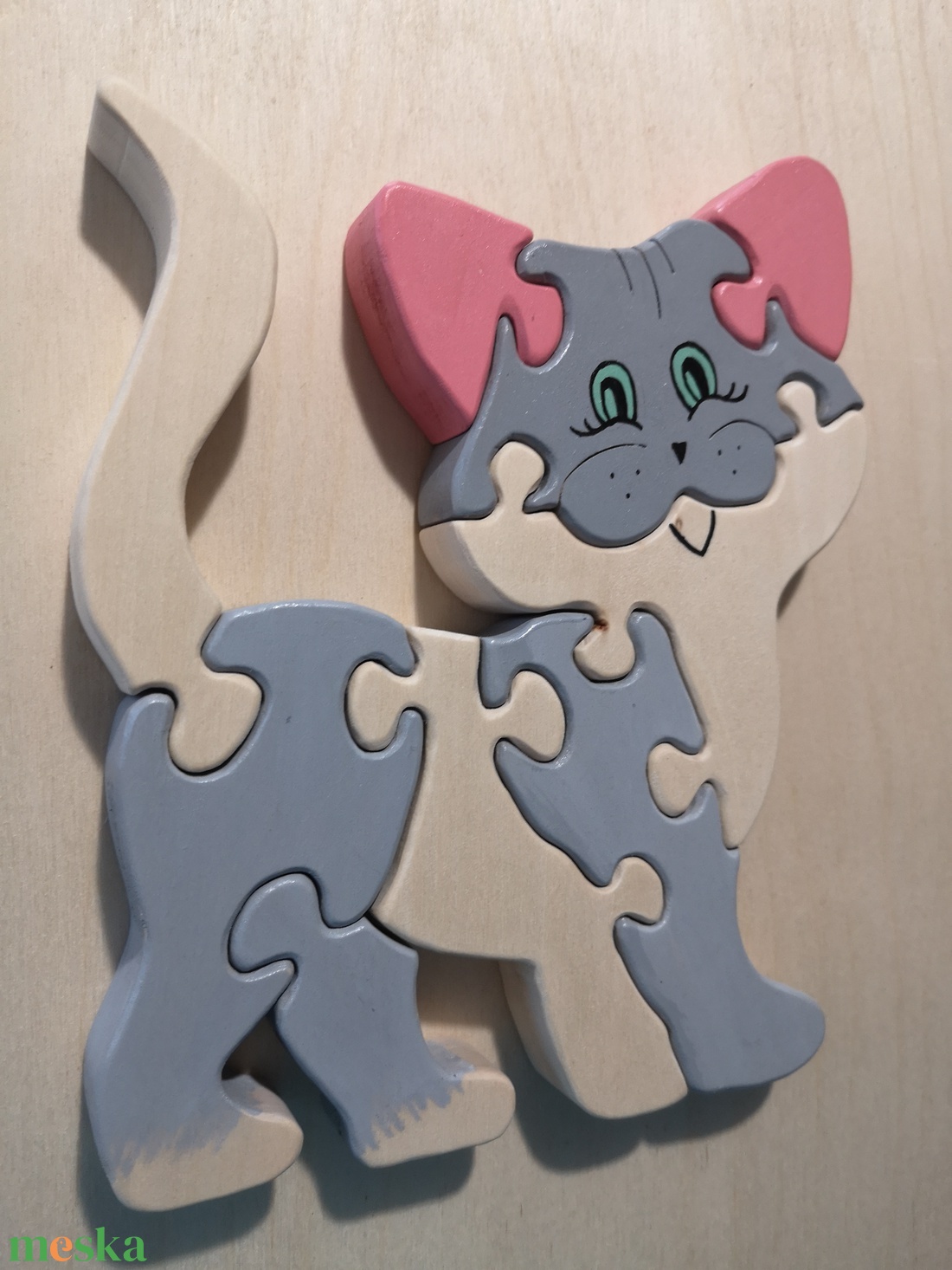 Cica puzzle - játék & sport - készségfejlesztő és logikai játék - montessori szivárvány, waldorf játékok - Meska.hu Cica puzzle - játék & sport - készségfejlesztő és logikai játék - montessori szivárvány, waldorf játékok - Meska.hu