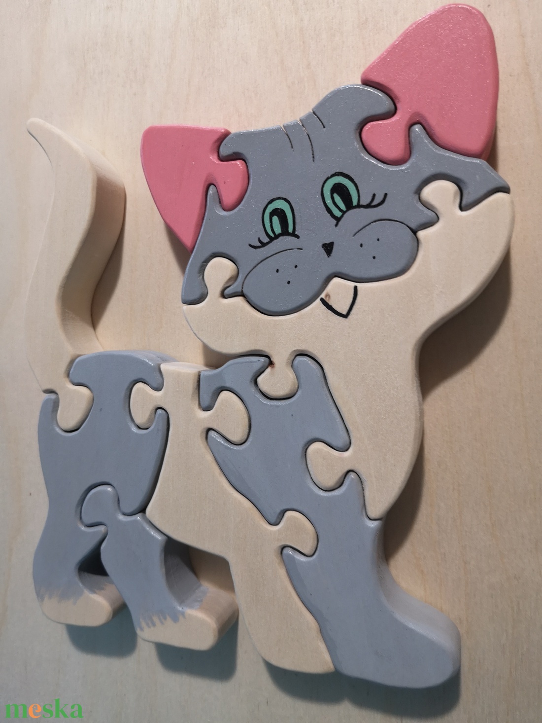 Cica puzzle - játék & sport - készségfejlesztő és logikai játék - montessori szivárvány, waldorf játékok - Meska.hu Cica puzzle - játék & sport - készségfejlesztő és logikai játék - montessori szivárvány, waldorf játékok - Meska.hu